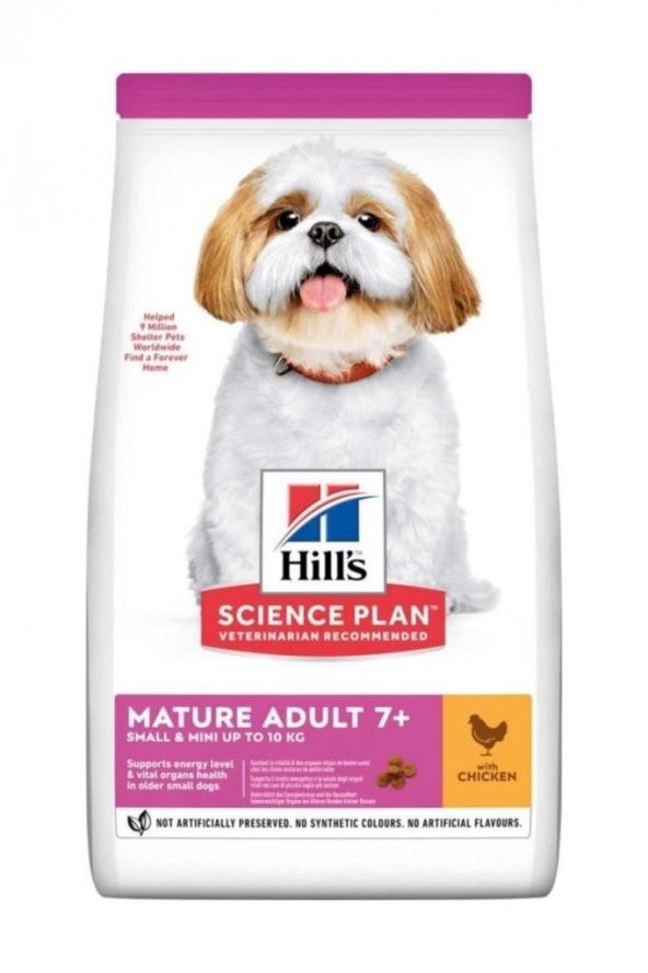 Hills HILLS SCIENCE PLAN Small & Mini Mature Adult 7+ Tavuklu Köpek Maması 1,5 kg ürün görseli 1