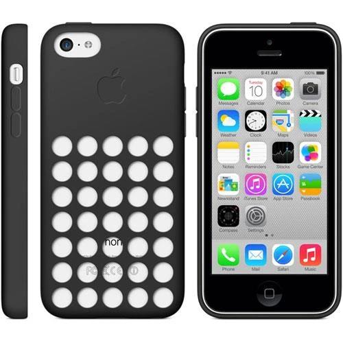 Apple iPhone 5C Kılıf Orjinal MF040ZM/A - Siyah Outlet ürün görseli 1