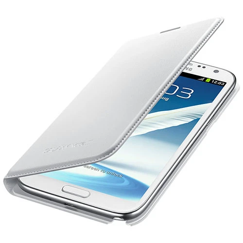 Samsung Galaxy Note 2 Kılıf Orjinal Flip Wallet - Beyaz EF-NN710BWEGWW ürün görseli 1