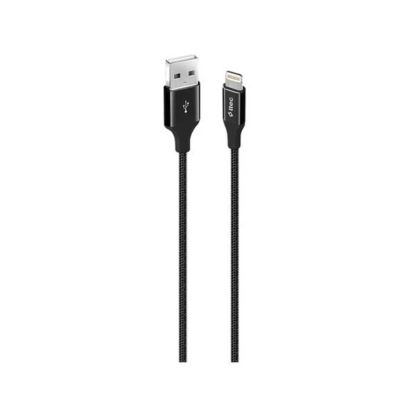 Ttec AlumiCable Lightning Kablo Siyah 1.2M - 2DK16S - Resim 2