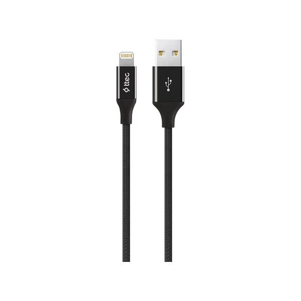 Ttec AlumiCable Lightning Kablo Siyah 1.2M - 2DK16S ürün görseli 1