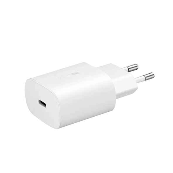 Samsung EP-TA800N Type-c 25W Kablosuz Hızlı Şarj Adaptörü - Beyaz (Samsung Türkiye Garantili) ürün görseli 1