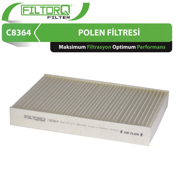 C8364 Nissan Qashqai II 2014-2019 Filtorq Polen Filtresi ürün görseli 1