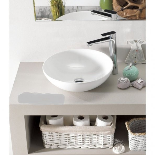 Turkuaz Cerastyle Zero Tezgah Üstü Çanak Lavabo 46 cm ürün görseli 1