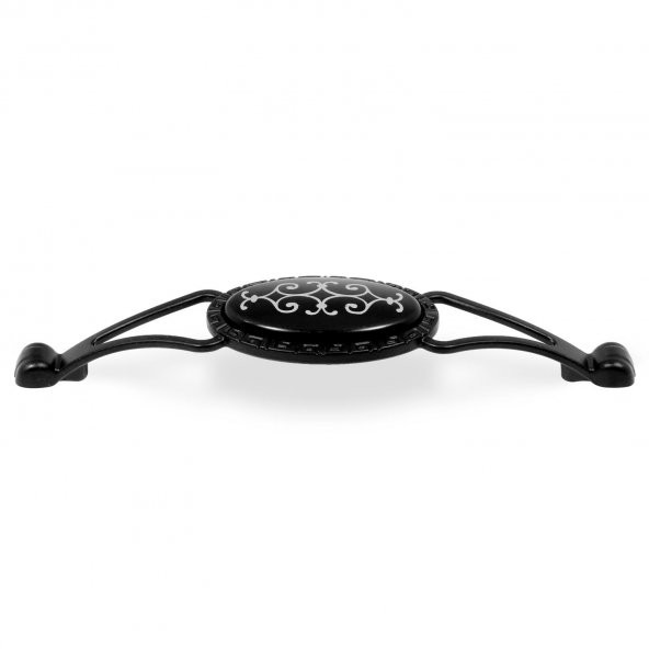 Çekmece Dolap Kapak Kulpu Kulbu 128 mm Siyah Metal Kulp ürün görseli 1