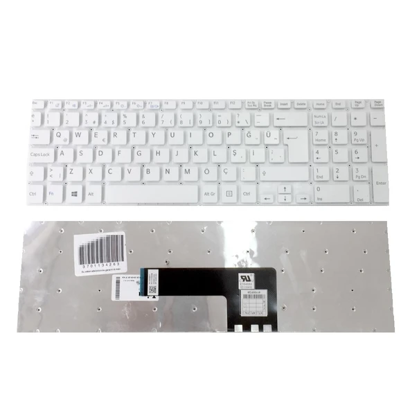 Sony Vaio aehk9k012103a, D13530018036 Notebook Klavye (Beyaz TR) ürün görseli 1