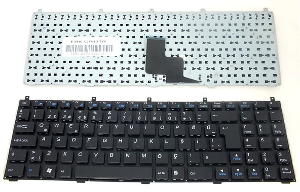 Casper Exper 6-80-M9800-250-1E Notebook Klavyesi - Siyah TR ürün görseli 1