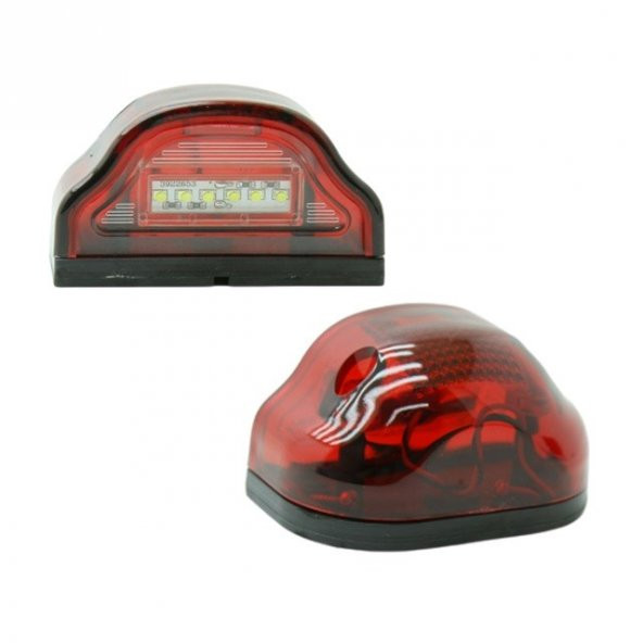 LEDLİ PLAKA LAMBASI KIRMIZI COBRA TİP (2 ADET) 12-24V ürün görseli 1