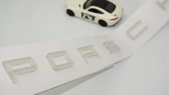 DK Tuning Porsche Bagaj Şeffaf Renk Yazı Logo Arma ürün görseli 1