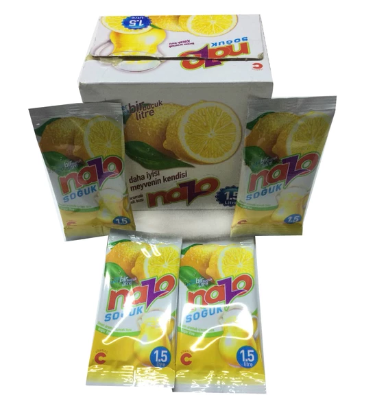 Nazo Limon Aromalı İçecek Tozu 9gr 24 Adet ürün görseli 1