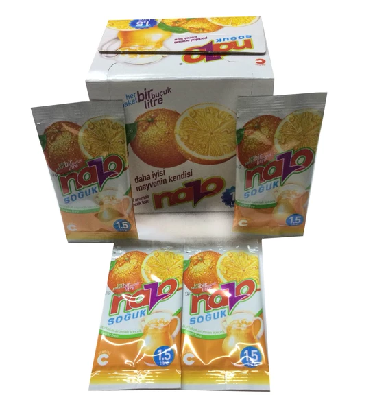 Nazo Portakal Aromalı İçecek Tozu 9gr 24 Adet ürün görseli 1