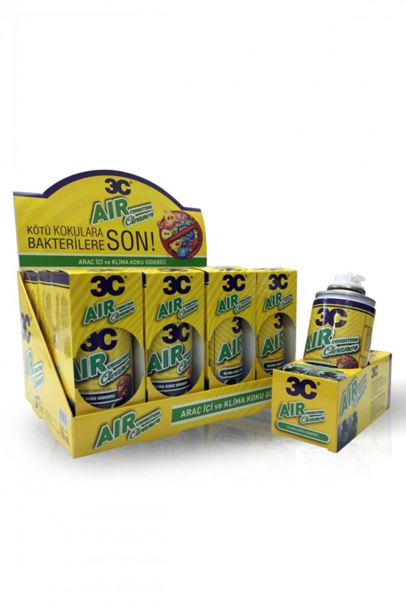 3c Klima Koku Giderici 12li Stantlı Set 150 ml ürün görseli 1