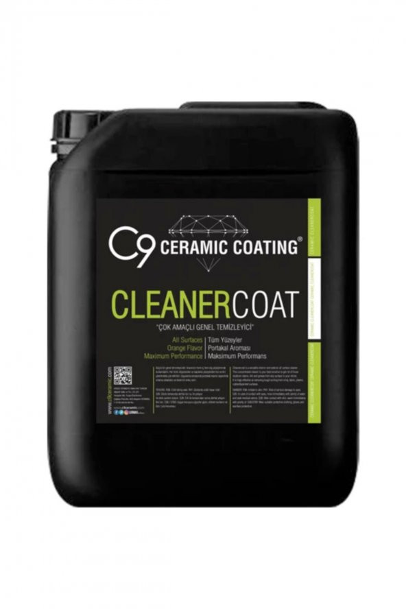 Carwax-c9 Cleaner Coat - Çok Amaçlı Genel Temizleyici 5 lt ürün görseli 1