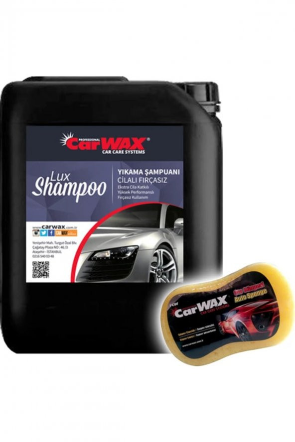 Cilalı Fırçasız Yıkama Şampuanı Gold Shine Shampoo 5 kg Uygulama Süngeri ürün görseli 1