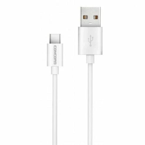 Concord C-821 2.1A 100cm (Type-c) Data ve Şarj Kablosu - Beyaz ürün görseli 1
