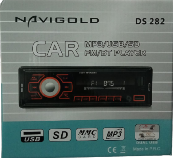 Navigold Ds 282 Oto Teyp Mp3/Usb/Sd/Fm/Bt Player ürün görseli 1