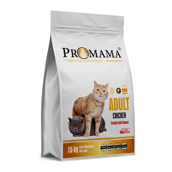 Promama Tavuklu Yetişkin Kedi Maması 15 KG 452166 ürün görseli 1
