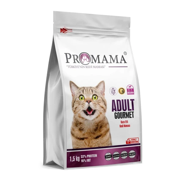 PROMAMA AÇ BİTİR GOURMET CAT 1,5 Kg.(Gurme Kedi Maması) - 452050 ürün görseli 1