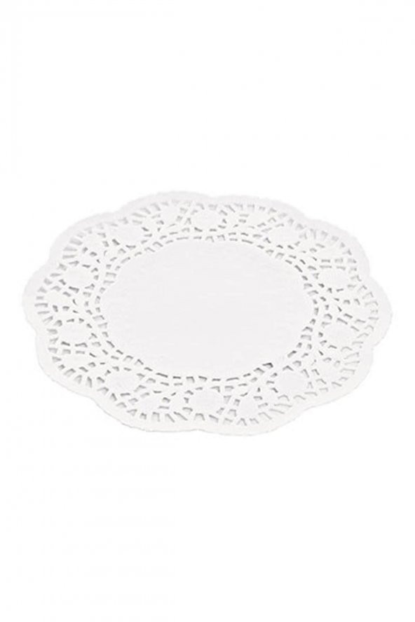 Dantel Kağıt Karton Çay Meşrubat Bardak Altlığı - Beyaz - 9 Cm. - 500 Adetlik Paket ürün görseli 1