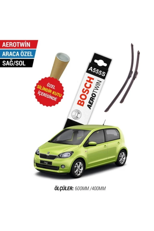 Skoda Citigo Silecek Takımı (2012-2015) Aerotwin A555s ürün görseli 1