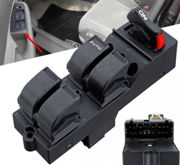 HONDA CİVİC SOL DÖRTLÜ CAM AÇMA DÜĞMESİ (1996-2000) ürün görseli 1