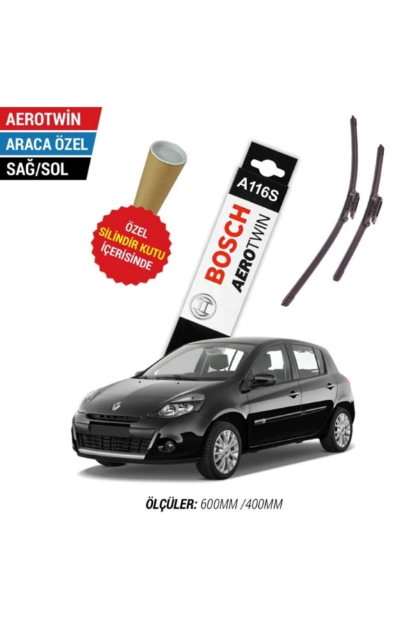 Renault Clio 3 Silecek Takımı (2006-2011) Aerotwin A116s ürün görseli 1