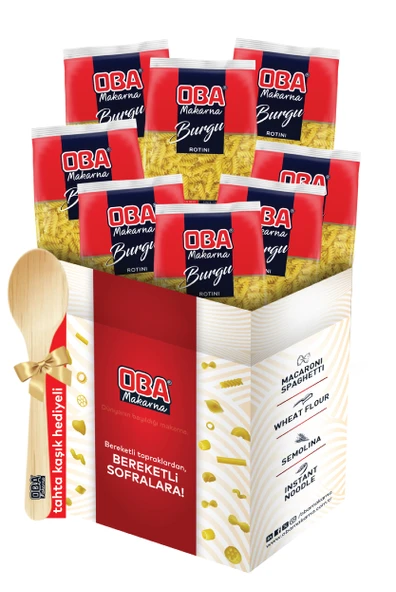 Oba Makarna Burgu 500 Gr x 8 Adet ürün görseli 1