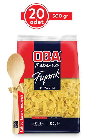 Oba Makarna Fiyonk 500 Gr x 20 Adet ürün görseli 1