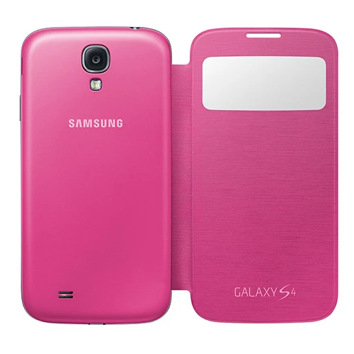 Samsung Galaxy S4 Orjinal S View Cover Kılıf - Pembe EF-CI950BPEGWW (Outlet) ürün görseli 1