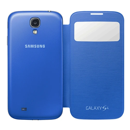 Samsung Galaxy S4 Orjinal S View Cover Kılıf - Mavi EF-CI950BCEGWW (Outlet) ürün görseli 1