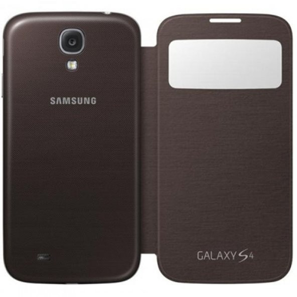 Samsung Galaxy S4 Orjinal S View Cover Kılıf - Kahve EF-CI950BAEGWW (Outlet) ürün görseli 1