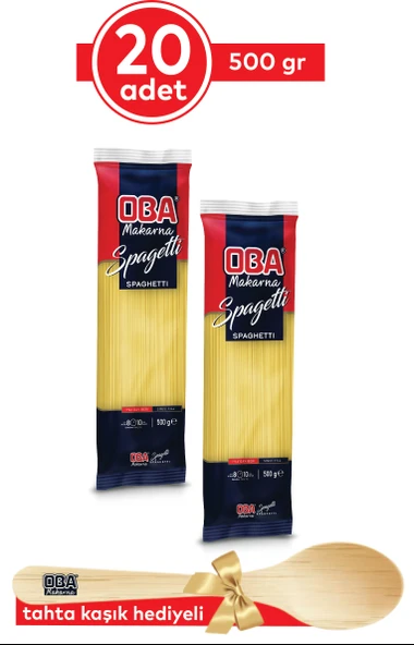 Oba Makarna Spagetti 500 gr x 20 Adet ürün görseli 1