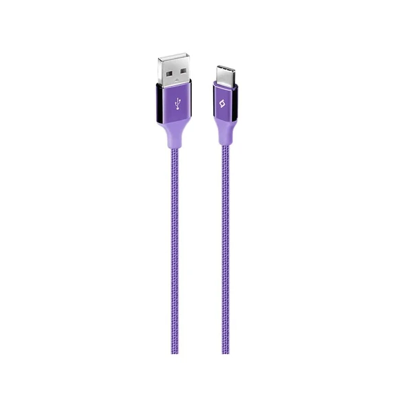 Ttec AlumiCable Type-C Kablo Mor 1.2M - 2DK18MR - Resim 3