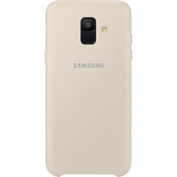 Samsung Galaxy A6 2018 Orjinal Dual Layer Sert Kılıf - Altın ürün görseli 1