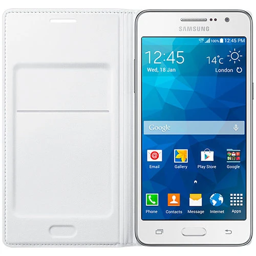 Samsung Galaxy Grand Prime Kılıf Orjinal Flip Wallet - Beyaz EF-WG530BWSEGWW ürün görseli 1