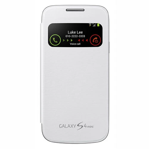 Samsung Galaxy S4 Mini Orjinal S View Cover Kılıf - Beyaz (Outlet) ürün görseli 1