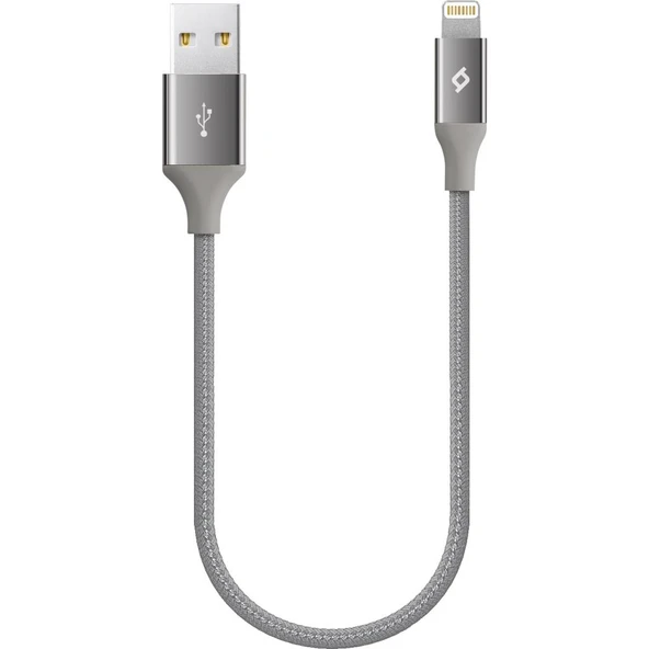 Ttec AlumiCable Mini 30 cm Lightning Şarj Kablo Uzay Grisi - 2DK28UG ürün görseli 1