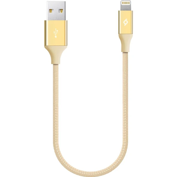 Ttec AlumiCable Mini 30 cm Lightning Şarj Kablo Altın - 2DK28A ürün görseli 1