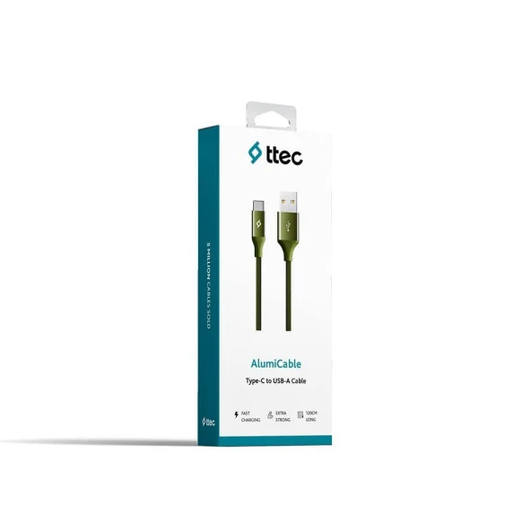 Ttec AlumiCable Type-C Kablo Haki 1.2M - 2DK18HY - Resim 5