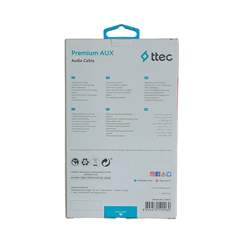 Ttec Premium Aux Kablo  3,5mm - 2AK01 - Resim 3