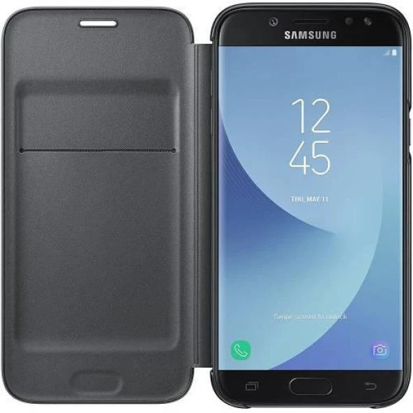 Samsung Galaxy J5 (2015) Flip Wallet Orjinal Kılıf - Siyah EF-WJ500BBEGWW ürün görseli 1