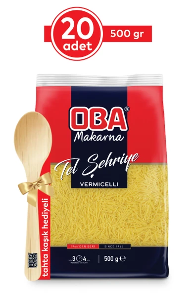 Oba Makarna Tel Şehriye 500 Gr x 20 Adet ürün görseli 1