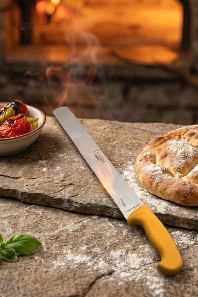 Lazbisa Gold Serisi Döner Bıçağı Mutfak Bıçak Restaurant Lokanta Et Tavuk Döner Bıçağı ( Mtf-054 ) ürün görseli 1
