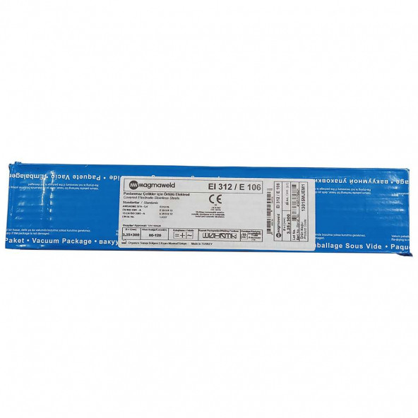 Magmaveld EI 312/E 106 Paslanmaz Çelik Elektrod 3.25x300 mm (60 lı paket) ürün görseli 1