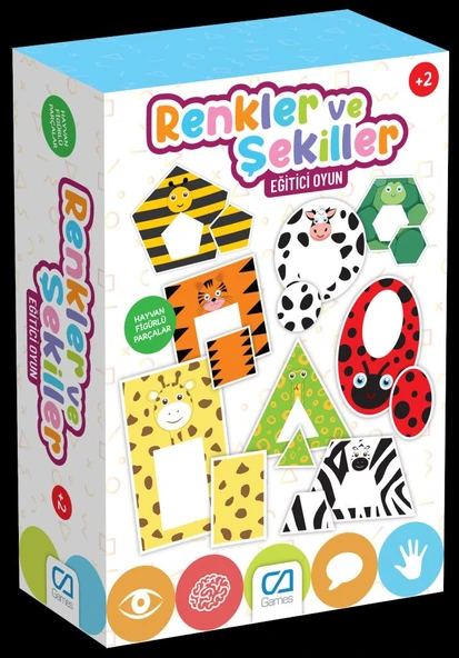 Ca Games Eğitici ve Öğretici Oyun Renkler ve Şekiller Çocuk Puzzle ürün görseli 1