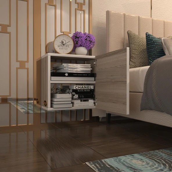 Kenzlife komodin susanin crd 39*39*20 banyo ecza mutfak dolabı(m)kapaklı arkalıksız ürün görseli 1