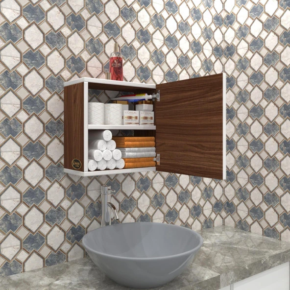 Kenzlife banyo ecza dolabı susanin cvz 39*39*20 mutfak komodin (m) kapaklı arkalıksız ürün görseli 1