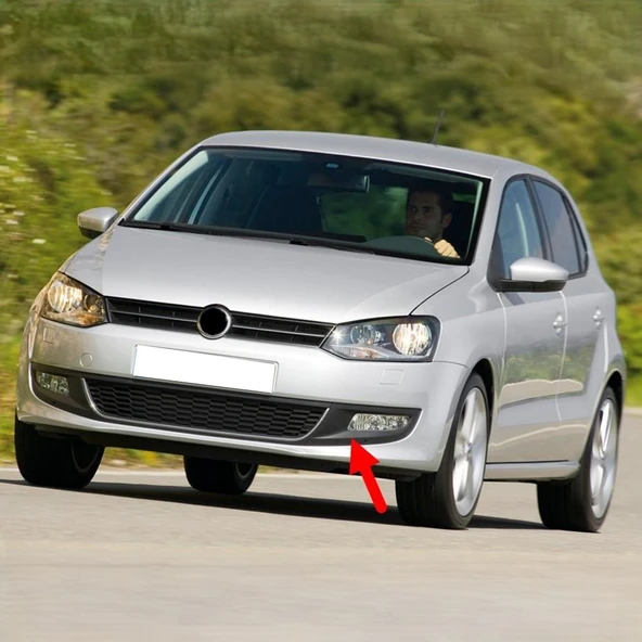 VW Polo 2010-2014 Ön Tampon Sol Sis Farı Kapağı 6R0853665D ürün görseli 1