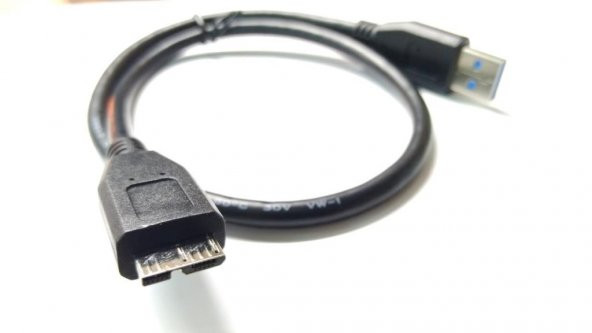 USB 3.0 Harici Disk Kablosu - 50 cm - Siyah - Resim 2