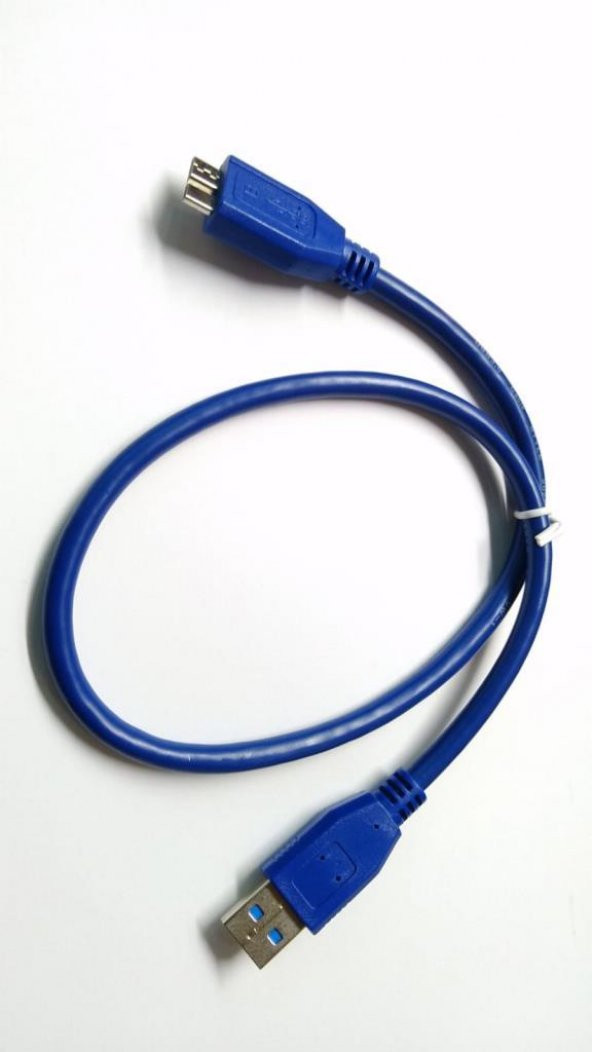 USB 3.0 Harici Disk Kablosu - 50 cm - Mavi - Resim 3